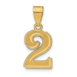 14k-polished-etched-number-2-pendant-SolomonJeweler-Wichita-KS-CustomJewelry