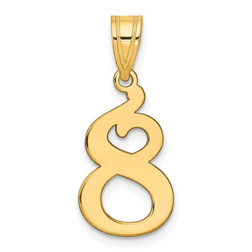 14k-polished-number-8-pendant-SolomonJeweler-Wichita-KS-CustomJewelry