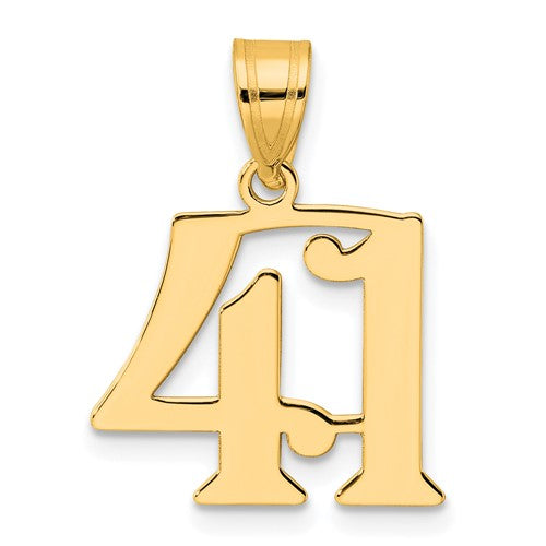 14k-polished-number-41-pendant-SolomonJeweler-Wichita-KS-CustomJewelry