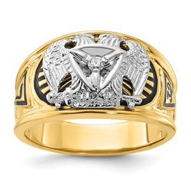 14ktt-ibgoodman-mens-enameled-32nd-scottish-rite-masonic-ring-mtg-SolomonJeweler-Wichita-KS-CustomJewelry