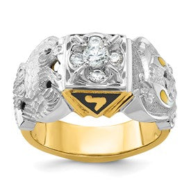 14ktt-ibgoodman-mens-double-eagle-masonic-shriners-ring-mounting-SolomonJeweler-Wichita-KS-CustomJewelry
