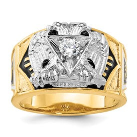 14ktt-ibgoodman-mens-textured-32nd-scottish-rite-masonic-ring-mtg-SolomonJeweler-Wichita-KS-CustomJewelry