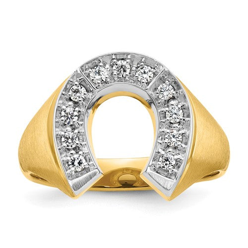 14k-two-tone-ibgoodman-mens-satin-horseshoe-diamond-ring-mounting-SolomonJeweler-Wichita-KS-CustomJewelry