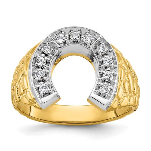 14k-two-tone-ibgoodman-mens-horseshoe-diamond-ring-mounting-SolomonJeweler-Wichita-KS-CustomJewelry