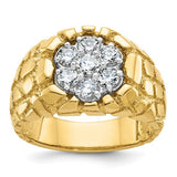 14k-two-tone-ibgoodman-mens-nugget-cluster-ring-mounting-SolomonJeweler-Wichita-KS-CustomJewelry