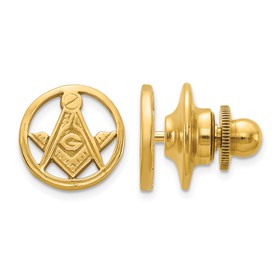 14k-mens-polished-and-beaded-masonic-circle-tie-lapel-pin-SolomonJeweler-Wichita-KS-CustomJewelry