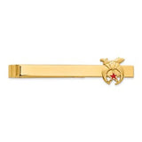 14k-mens-polished-textured-w-red-enamel-masonic-shriner-small-tie-bar-SolomonJeweler-Wichita-KS-CustomJewelry