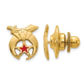14k-mens-polished-textured-w-red-enamel-masonic-shriner-tie-lapel-pin-SolomonJeweler-Wichita-KS-CustomJewelry