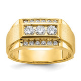 14k-ibgoodman-mens-polished-and-satin-3-row-ring-mounting-SolomonJeweler-Wichita-KS-CustomJewelry