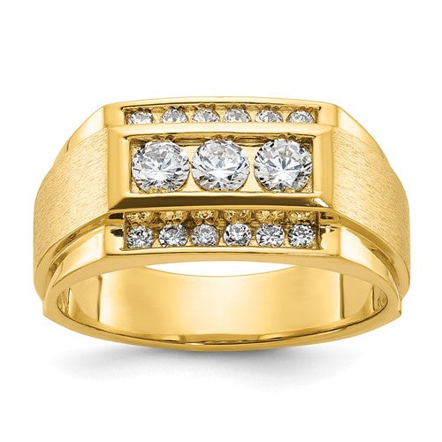14k-ibgoodman-mens-polished-and-satin-3-row-ring-mounting-SolomonJeweler-Wichita-KS-CustomJewelry