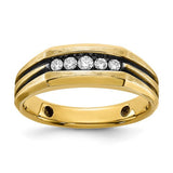 14k-ibgoodman-mens-polished-satin-grooved-5-stone-ring-mounting-SolomonJeweler-Wichita-KS-CustomJewelry