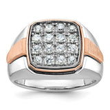 14k-white-rose-gold-ibgoodman-mens-polished-satin-cluster-ring-mtg-SolomonJeweler-Wichita-KS-CustomJewelry