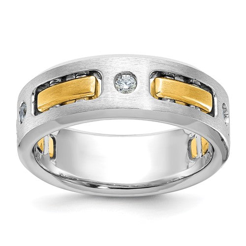 14ktt-ibgoodman-mens-polished-satin-cut-out-3-stone-ring-mounting-SolomonJeweler-Wichita-KS-CustomJewelry
