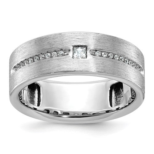 14k-white-gold-ibgoodman-mens-polished-and-satin-aa-diamond-ring-SolomonJeweler-Wichita-KS-CustomJewelry