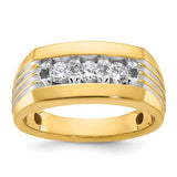 14k-w-white-rh-ibgoodman-mens-grooved-3-stone-diamond-ring-SolomonJeweler-Wichita-KS-CustomJewelry