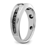 14 Karat Black and White Diamond Men's Ring (1/2 Ct)