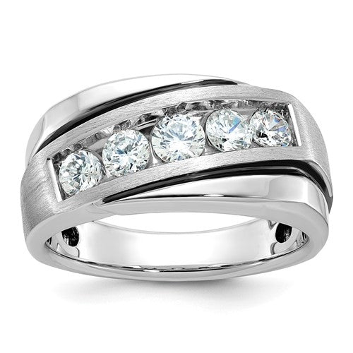 14k-white-gold-mens-polished-satin-and-grooved-ring-mounting-SolomonJeweler-Wichita-KS-CustomJewelry