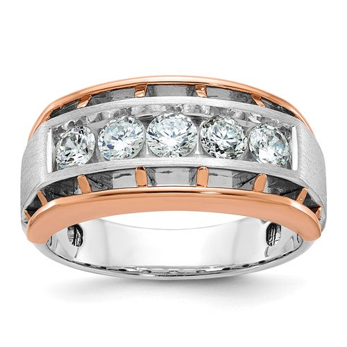 14kwr-ibgoodman-mens-polished-satin-cut-out-5-stone-diamond-ring-SolomonJeweler-Wichita-KS-CustomJewelry