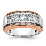 14kwr-ibgoodman-mens-polished-satin-cut-out-5-stone-ring-mounting-SolomonJeweler-Wichita-KS-CustomJewelry