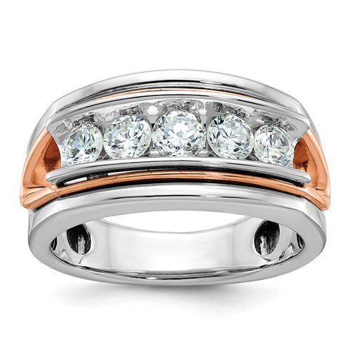 14k-white-rose-gold-ibgoodman-mens-polish-cut-out-5-stone-ring-mtg-SolomonJeweler-Wichita-KS-CustomJewelry