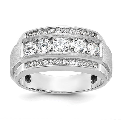 14k-white-gold-ibgoodman-mens-polished-satin-3-row-ring-mounting-SolomonJeweler-Wichita-KS-CustomJewelry
