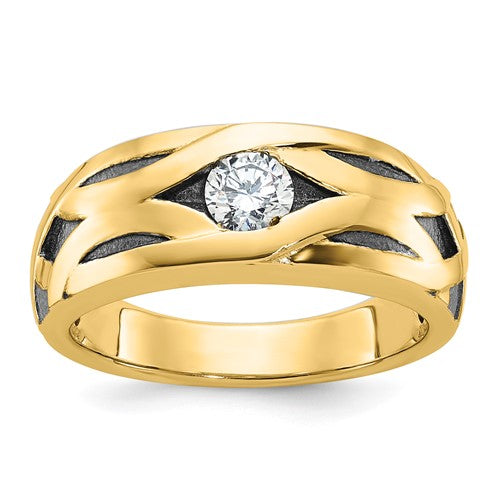 14k-ibgoodman-mens-polished-satin-and-grooved-ring-mounting-SolomonJeweler-Wichita-KS-CustomJewelry