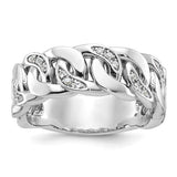 14k-white-gold-ibgoodman-mens-cuban-link-design-diamond-ring-mounting-SolomonJeweler-Wichita-KS-CustomJewelry