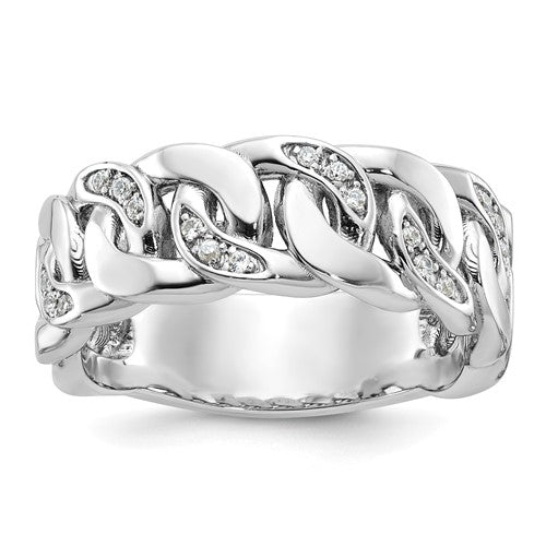 14k-white-gold-ibgoodman-mens-cuban-link-design-diamond-ring-mounting-SolomonJeweler-Wichita-KS-CustomJewelry