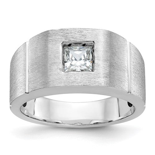 14k-white-gold-ibgoodman-mens-polished-satin-solitaire-ring-mounting-SolomonJeweler-Wichita-KS-CustomJewelry