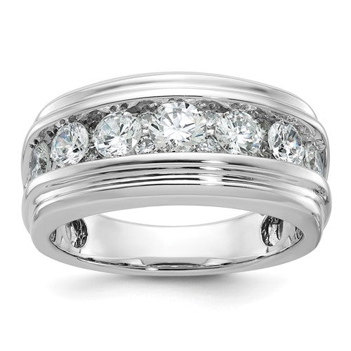 14kw-ibgoodman-mens-polished-grooved-2ct-aa-quality-diamond-ring-SolomonJeweler-Wichita-KS-CustomJewelry