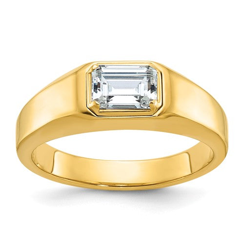 14k-ibgoodman-mens-polished-emerald-cut-stone-ring-mounting-SolomonJeweler-Wichita-KS-CustomJewelry
