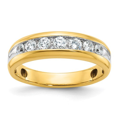 14k-with-white-rhodium-ibgoodman-mens-polished-1-2ct-diamond-ring-SolomonJeweler-Wichita-KS-CustomJewelry