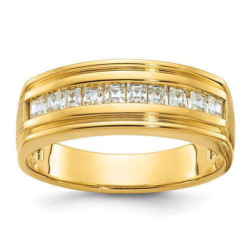 14k-ibgoodman-mens-polished-satin-square-10-stone-ring-mounting-SolomonJeweler-Wichita-KS-CustomJewelry