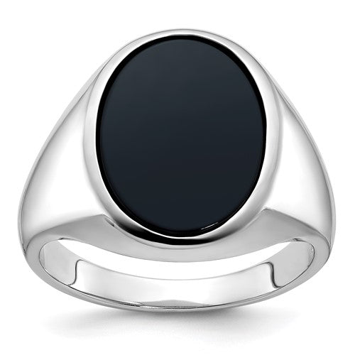 14k-white-gold-ibgoodman-mens-oval-gemstone-ring-mounting-SolomonJeweler-Wichita-KS-CustomJewelry