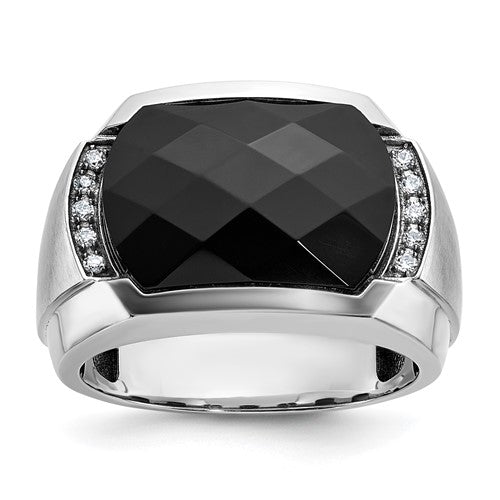 14k-white-gold-ibgoodman-mens-satin-gemstone-ring-mounting-SolomonJeweler-Wichita-KS-CustomJewelry