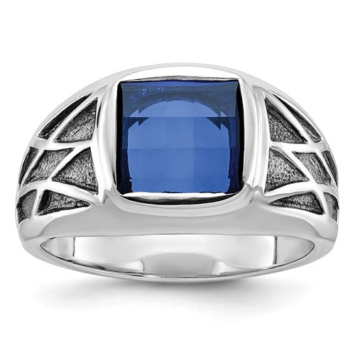 14k-white-gold-ibgoodman-mens-gemstone-ring-mounting-SolomonJeweler-Wichita-KS-CustomJewelry