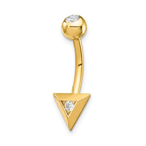 14k-14-gauge-triangle-cz-belly-ring-SolomonJeweler-Wichita-KS-CustomJewelry