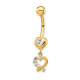 14k-14-gauge-cz-2-hearts-dangle-belly-ring-SolomonJeweler-Wichita-KS-CustomJewelry