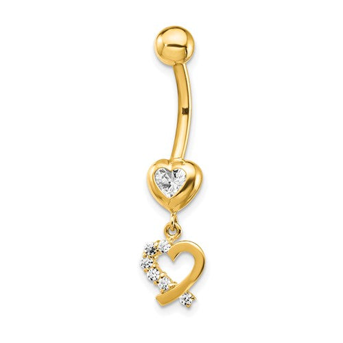 14k-14-gauge-cz-2-hearts-dangle-belly-ring-SolomonJeweler-Wichita-KS-CustomJewelry