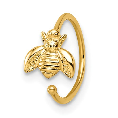 14k-18-gauge-bumble-bee-nose-ring-ear-cuff-SolomonJeweler-Wichita-KS-CustomJewelry