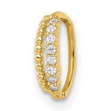 14k-18-gauge-double-row-beaded-cz-nose-ring-ear-cuff-SolomonJeweler-Wichita-KS-CustomJewelry
