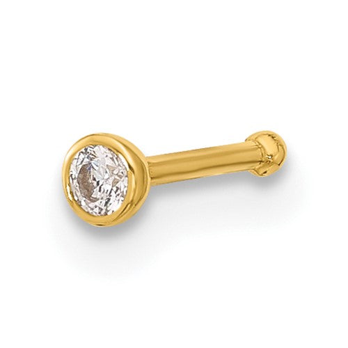 14k-21-gauge-polished-cz-bezel-nose-stud-SolomonJeweler-Wichita-KS-CustomJewelry