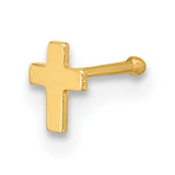 14k-22-gauge-polished-cross-nose-stud-SolomonJeweler-Wichita-KS-CustomJewelry