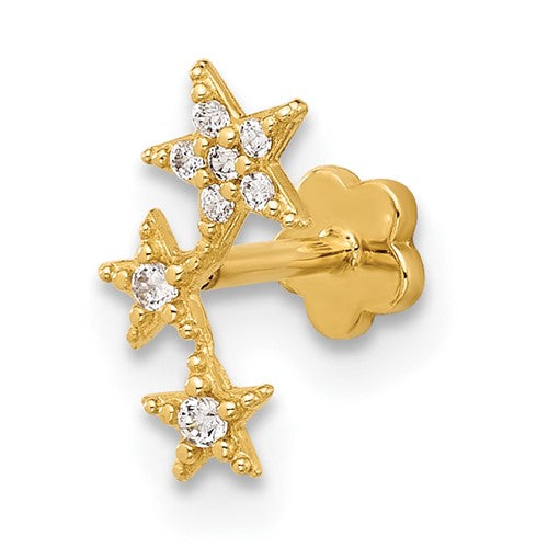 14k-18-gauge-polished-cz-stars-cartilage-body-jewelry-SolomonJeweler-Wichita-KS-CustomJewelry