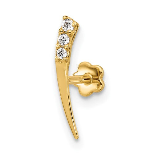 14k-18-gauge-polished-cz-cartilage-body-jewelry-SolomonJeweler-Wichita-KS-CustomJewelry