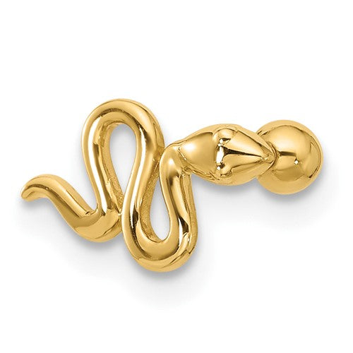 14k-18-gauge-polished-snake-cartilage-stud-SolomonJeweler-Wichita-KS-CustomJewelry