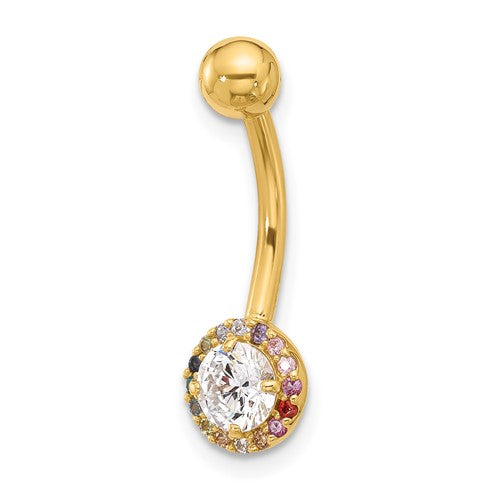 14k-14-gauge-polished-rainbow-cz-belly-navel-ring-SolomonJeweler-Wichita-KS-CustomJewelry