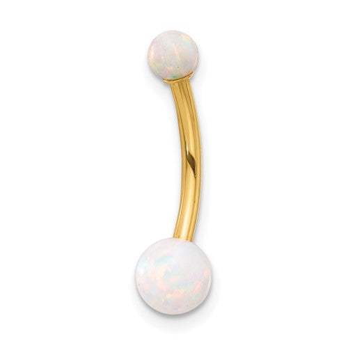 14k-14-gauge-polished-created-opal-navel-belly-ring-SolomonJeweler-Wichita-KS-CustomJewelry