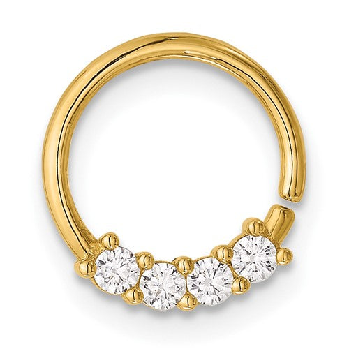 14k-18-gauge-polished-cz-cartilage-ring-SolomonJeweler-Wichita-KS-CustomJewelry