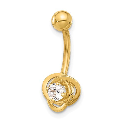 14k-14-gauge-polished-cz-love-knot-navel-belly-ring-SolomonJeweler-Wichita-KS-CustomJewelry